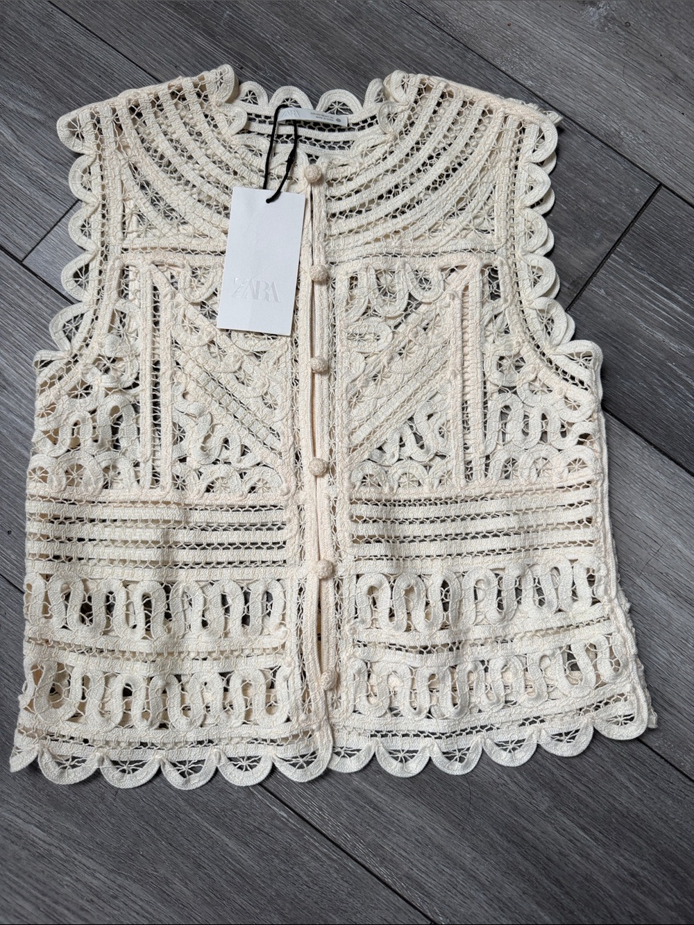NWT 2026 ZARA CROCHET TOP - Picture 3 of 3